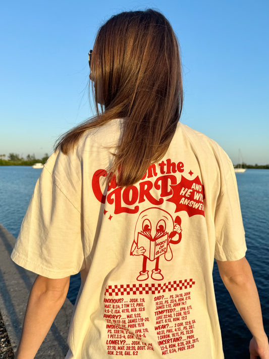 Call on The Lord tee | red