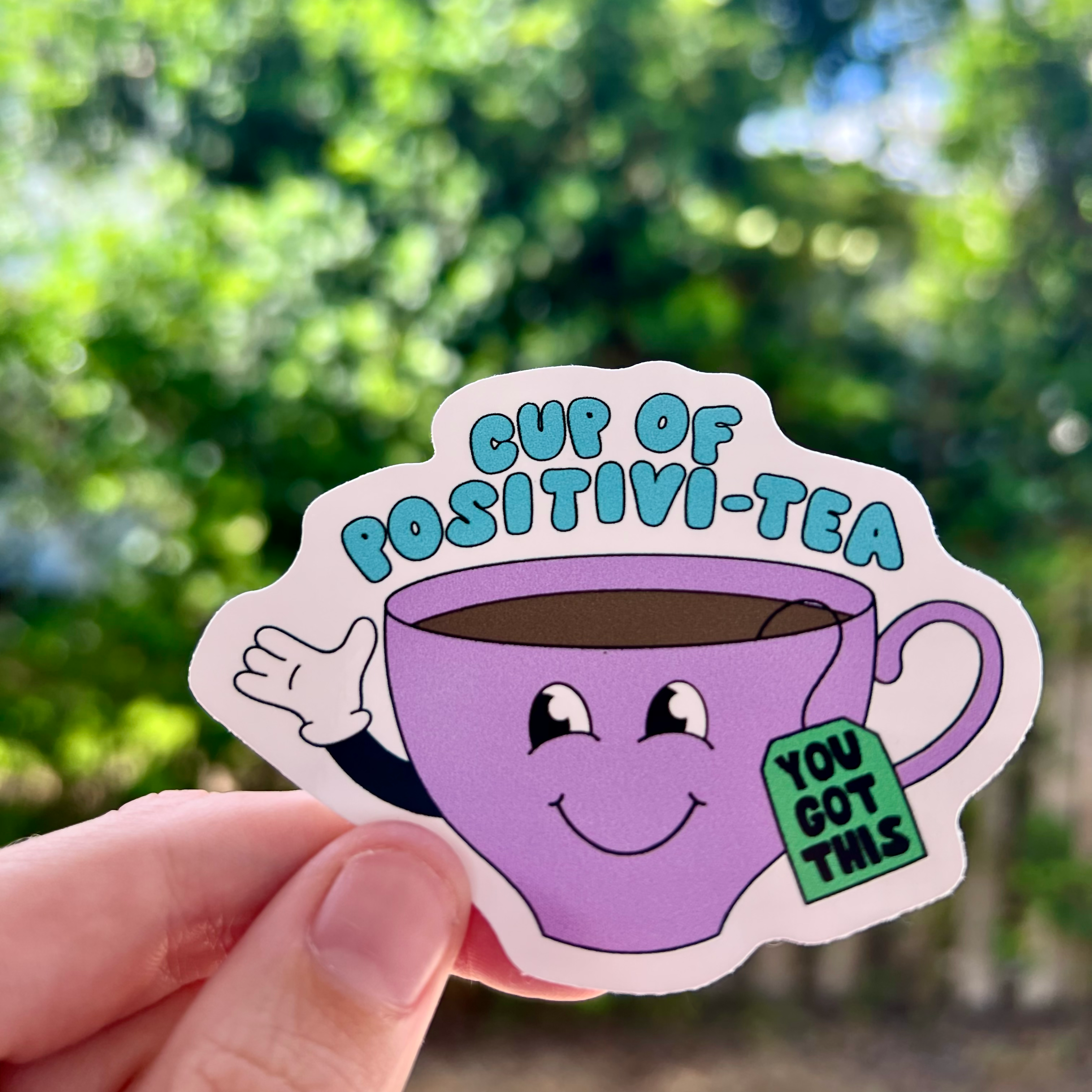 think positive Sticker for Sale by theanniecoffey