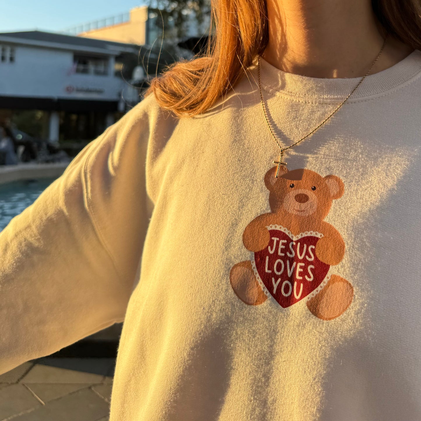 JLY teddy crewneck