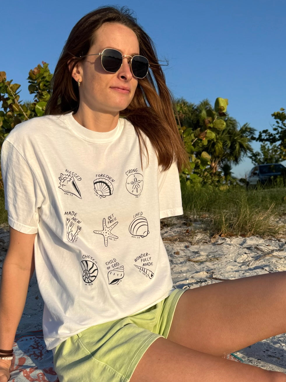 Identity in Christ - Sea Shells tee