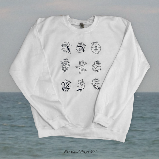 Identity in Christ Sea Shells Crewneck
