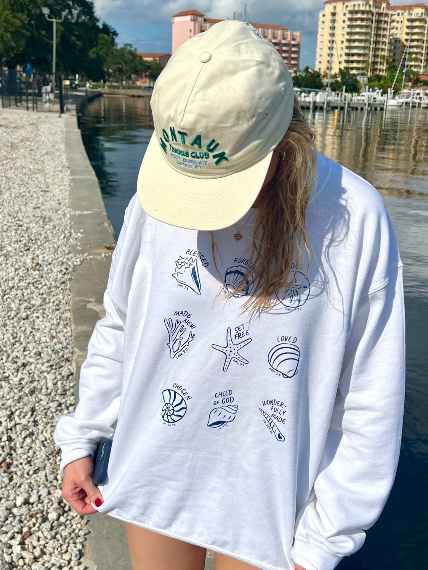 Identity in Christ Sea Shells Crewneck