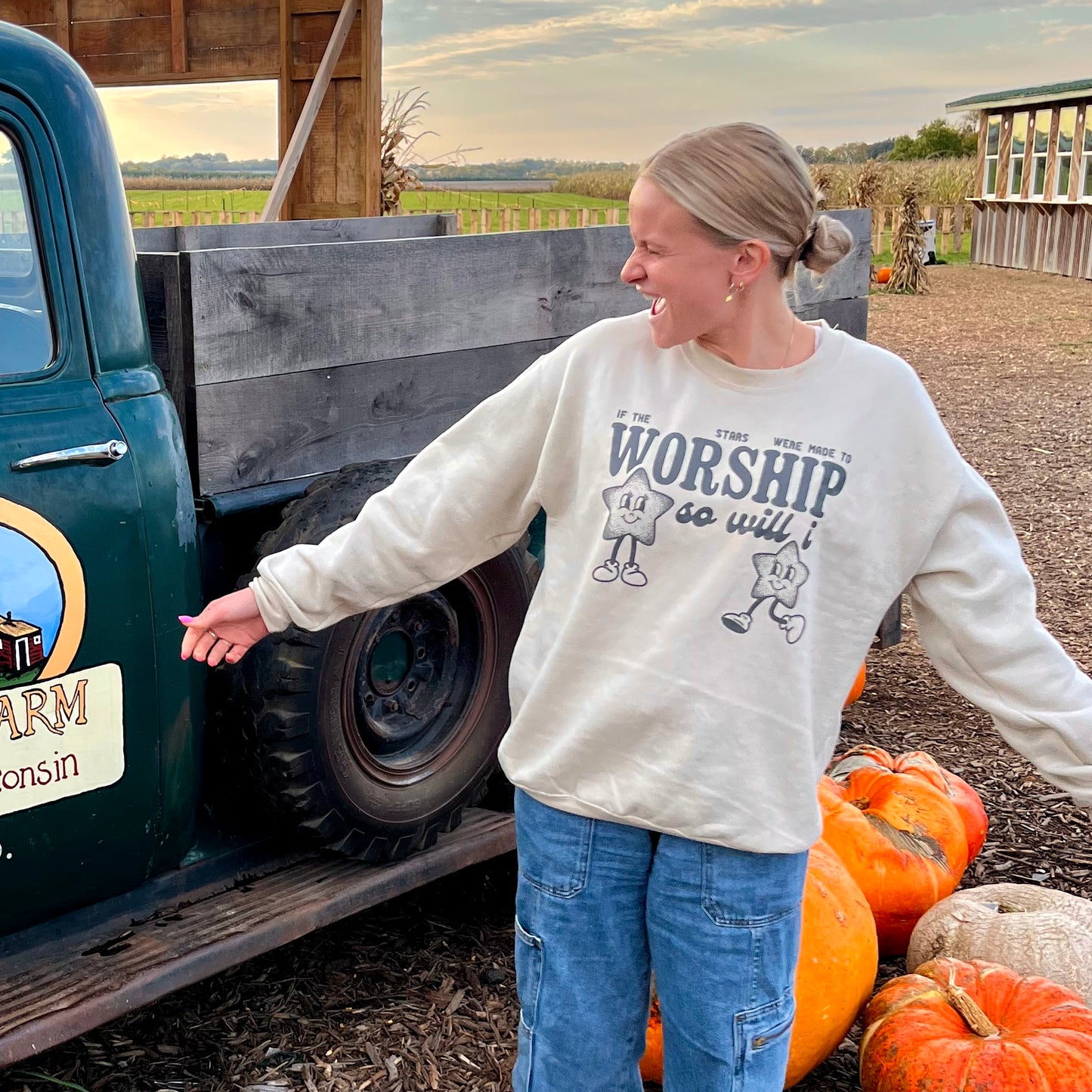 So Will I Crewneck Sweatshirt | tan