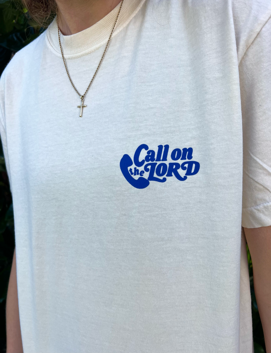 Call on The Lord tee | blue
