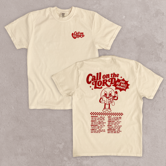 Call on The Lord tee | red