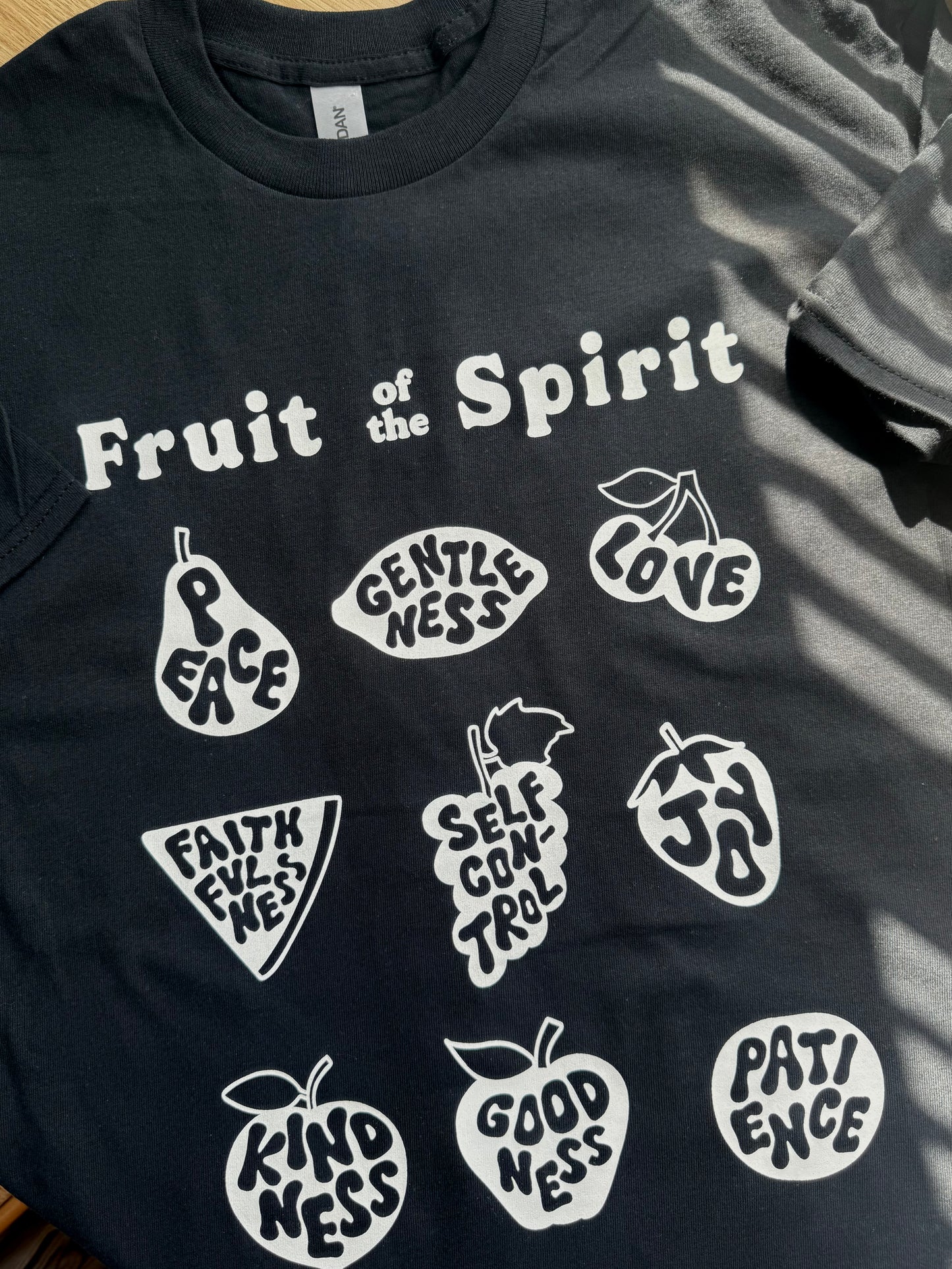 Fruit of the Spirit black tee
