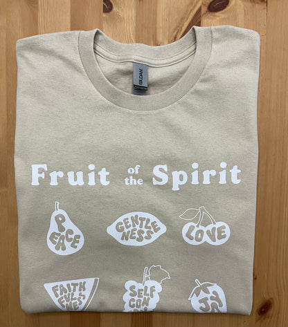 Fruit of the Spirit tan tee