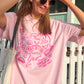 'Tell them you love them' tee (pink)