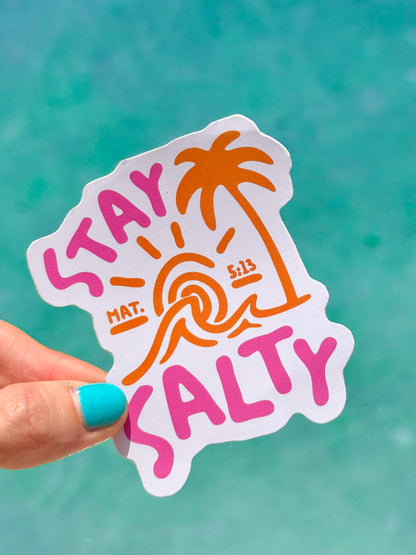 Stay salty sticker