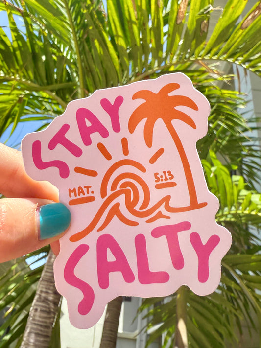 Stay salty sticker