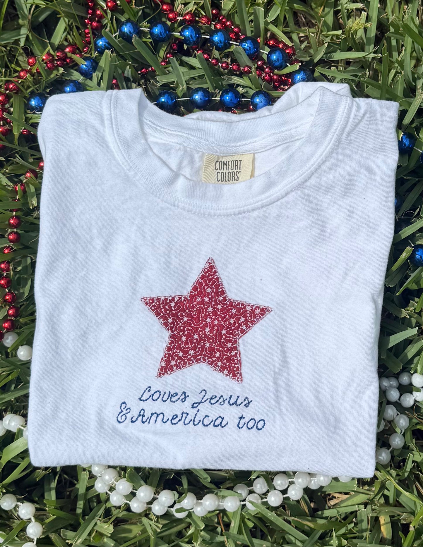 Jesus & America White Tee