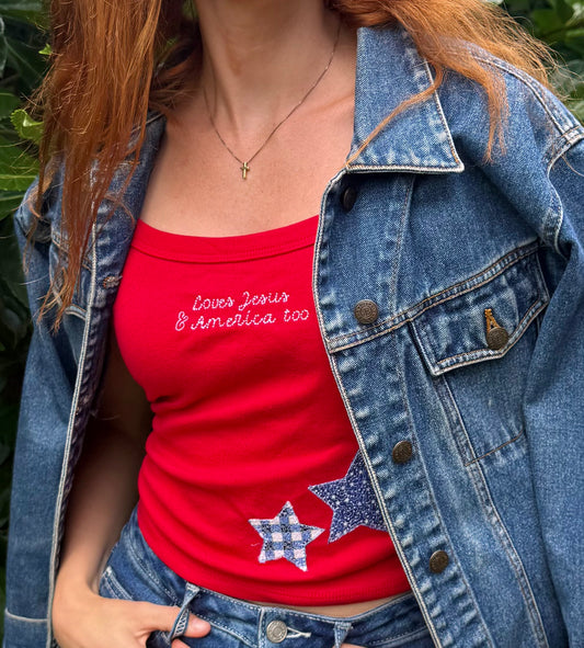 Jesus & American Red Tank