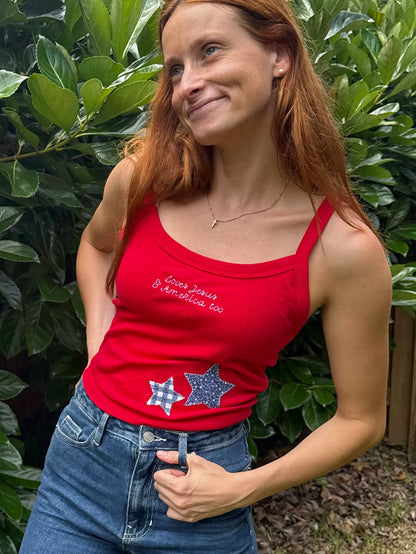 Jesus & American Red Tank