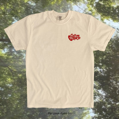 Call on The Lord tee | red