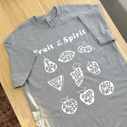'Fruit of The Spirit' grey tee