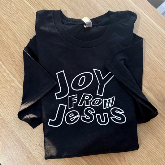 Joy from Jesus Black tee