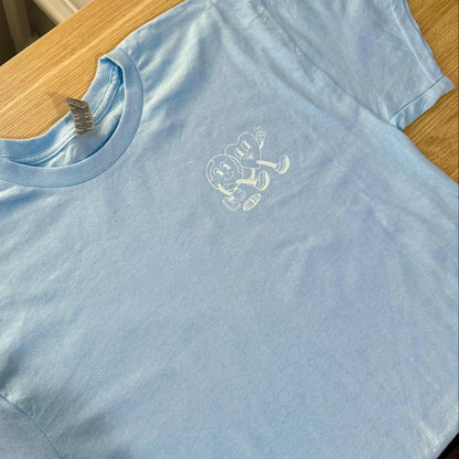 'John 3:16' light blue tee - L