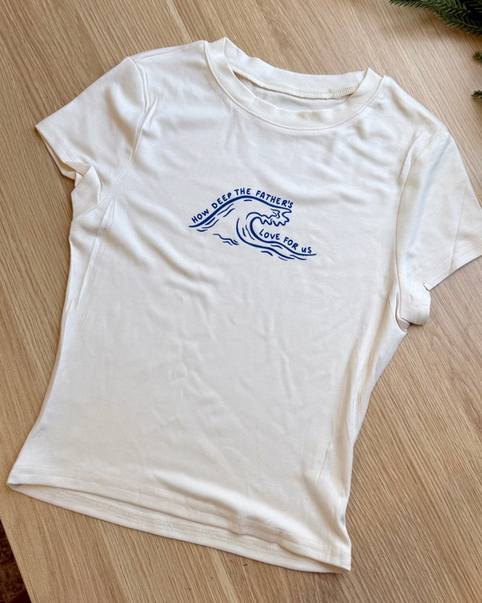 'Father's Love' Ivory baby tee