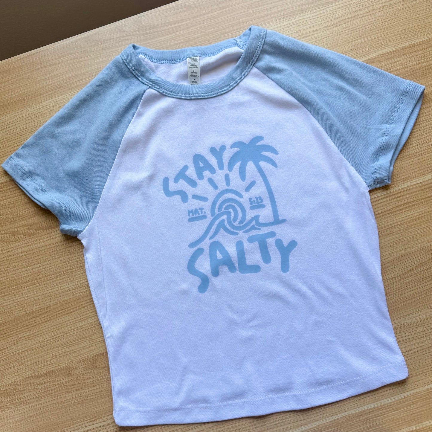 'Stay Salty' baby tee - M