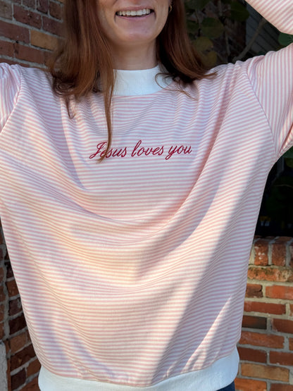 Jesus Loves You Mockneck