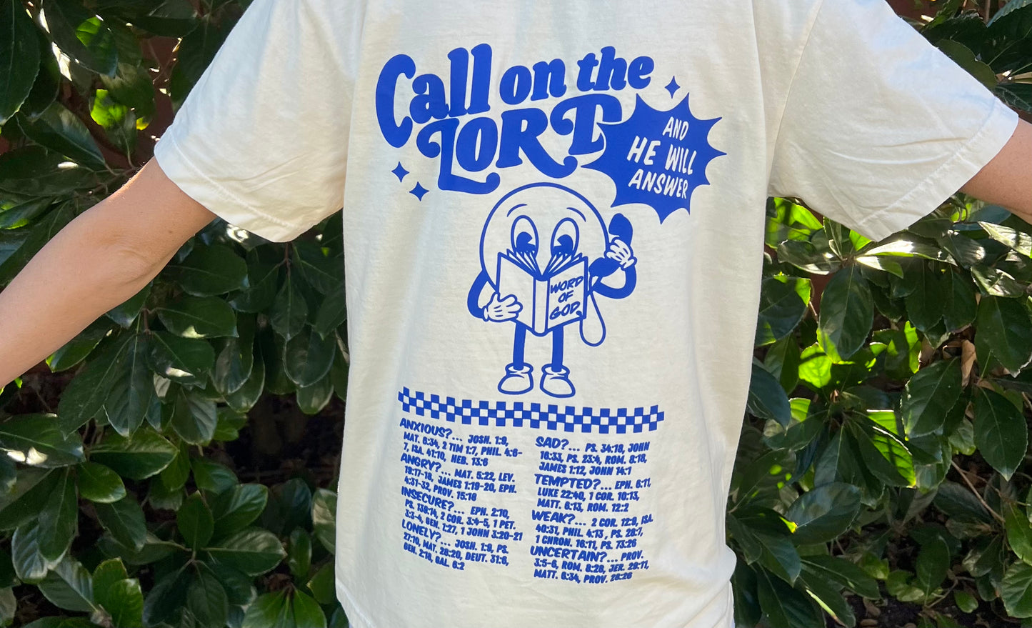 Call on The Lord tee | blue