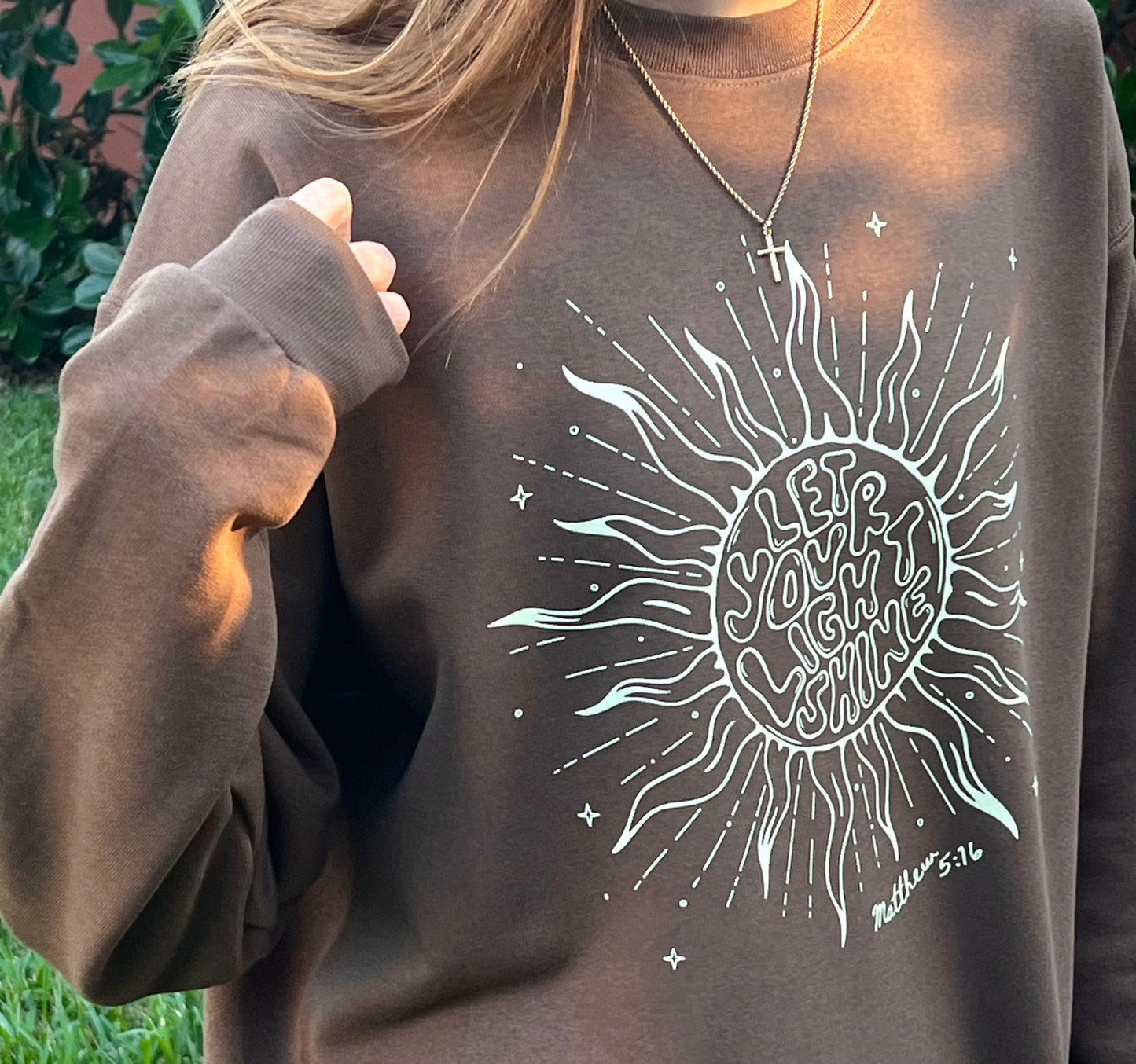 Let Your Light Shine crewneck