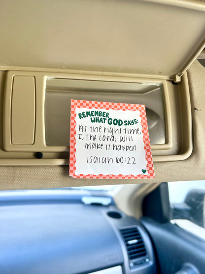 Remember what God says Sticky Notes