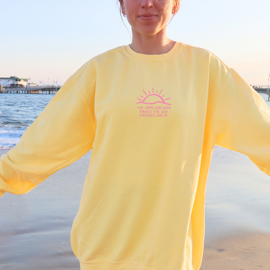 'The same God made you' crewneck
