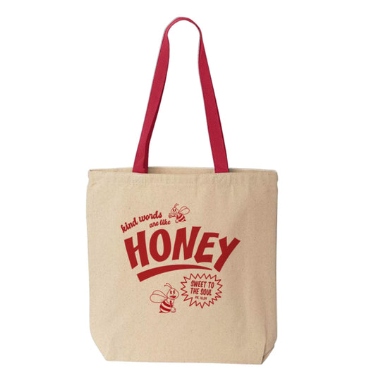 Kind Words Canvas Tote